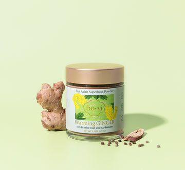 warming ginger powder asian superfood powder with licorice root and cardamom for digestion